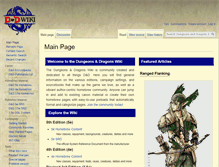 Tablet Screenshot of dnd-wiki.org
